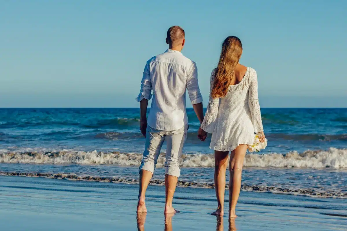 couple plage