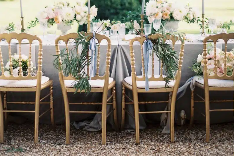 Les différents types de chaises de réception pour votre mariage