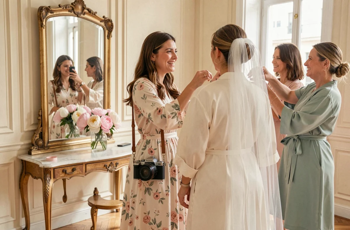 Jeanne Pelegrin photographe de mariage capturant les préparatifs de la mariée à Lyon