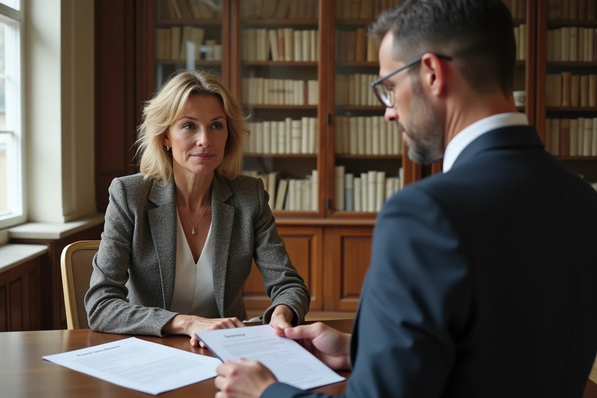 Couple en mairie tenant documents de mariage