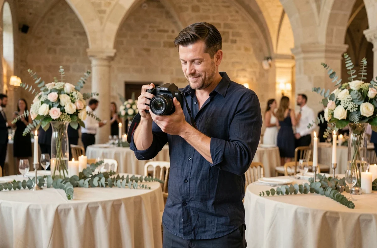 Raphaël Keita photographe de mariage professionnel lors d'une réception élégante à Lyon